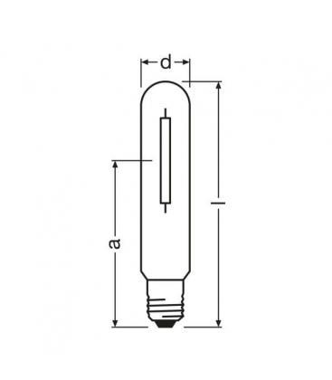 Lámpara de sodio NAV-T 1000W E40 - Iluminación de intensidad 282-876