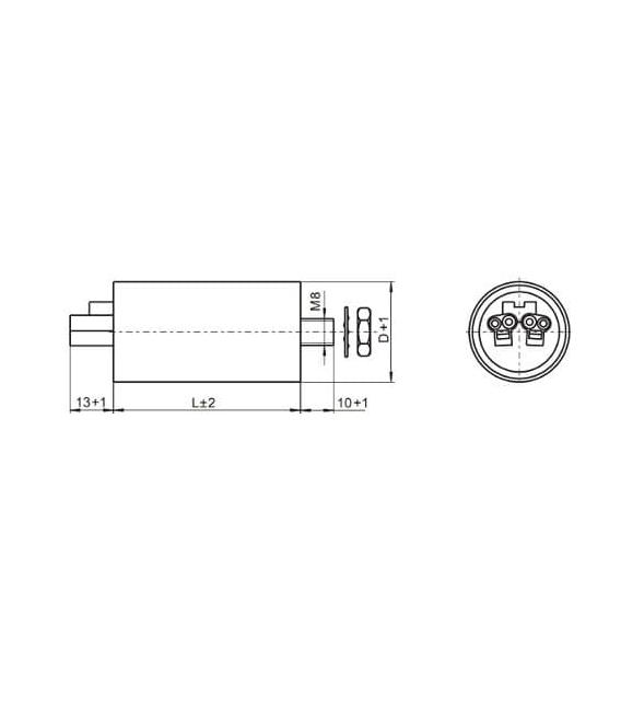 Condensateur VS 20mF 50 60Hz 250V - Condensateurs de qualité – Photo