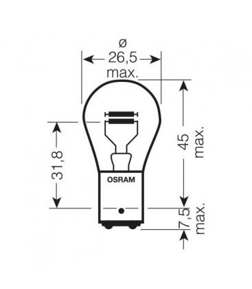 Truckstar PRO 24V BAY15d Bulb - P21 5W 7537 (21W) 8039-8977