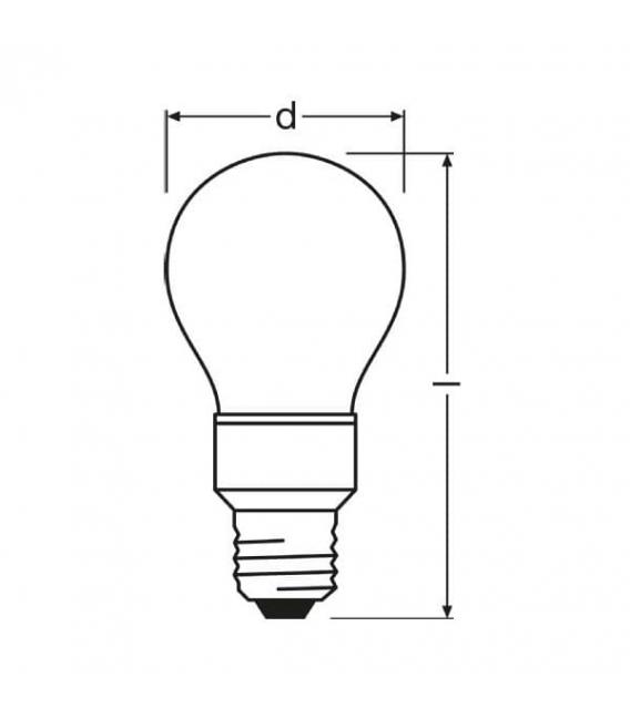 Lampe LED Star Deco Classic A RD Rouge E27 1W - Lampes colorées – Photo