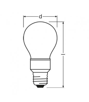 Lampe LED Star Deco Classic A RD Rouge E27 1W - Lampes colorées 8089-9112