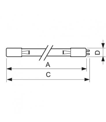 16W 4P TUV Mini T5 G5 UV-C - Kompakte Sterilisationslampe 8188-9429