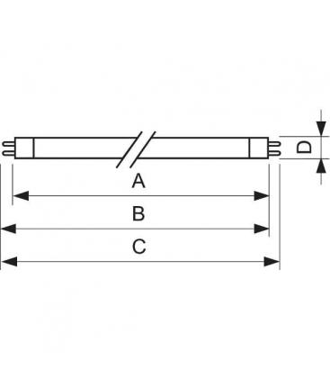 Mini T5 G5 UV-C 6W : Solution compacte de lampe de stérilisation 8190-9433