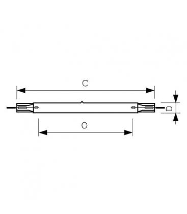 Lámpara UV-C 6 x HOK 25 120 2500W pp D RX15sp 8201-9476