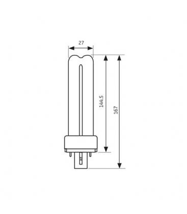 Lampe compacte à économie d'énergie TC-S Biax 9W 865 G23 - Solution d'éclairage efficace 8230-9575