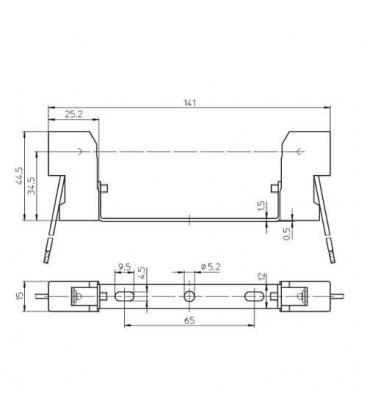 R7s Ceramic 114,2 mm - Base portalampada Premium per lampade 8235-9590