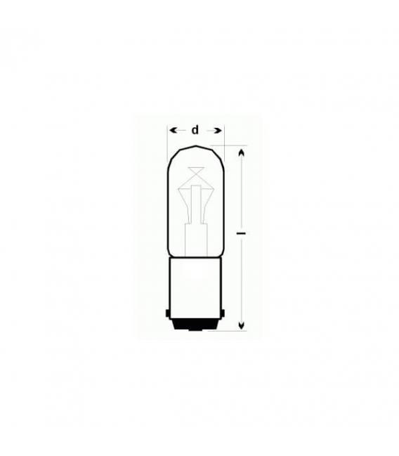 6825 T16x54 6-10W BA15d Lampadina per elettrodomestici – Foto