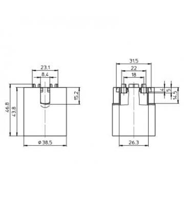 Lampe noire 64401 E27 - Unique 8323-9884