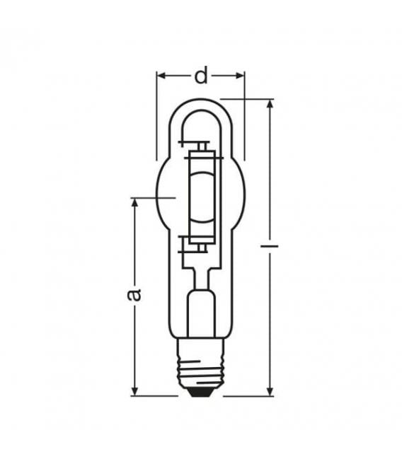 Lampe HQI-T 400W d pro E40 de qualité pour ballast NAV – Photo