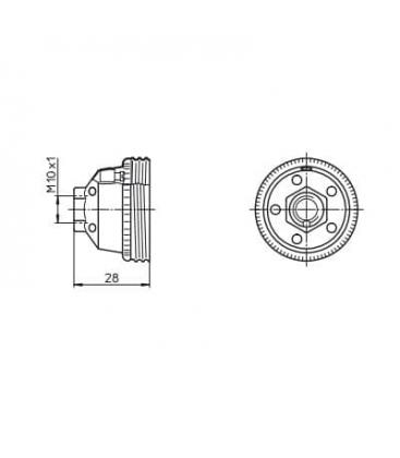 80343 Tappo per portalampada E27 - Accessorio unico per l'illuminazione 8335-9913
