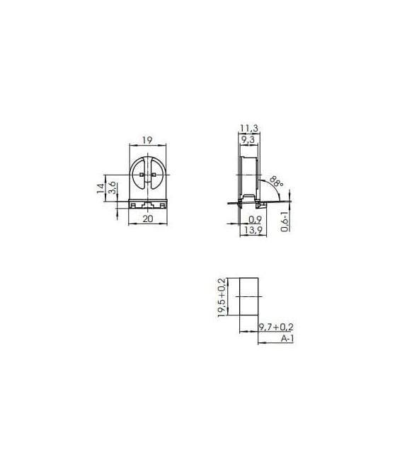 09440 Lampholder G5 - Parfait pour les T5 – Photo
