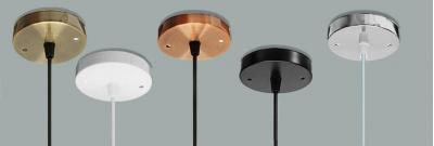 Rosette e tazze da soffitto per lampade sospese