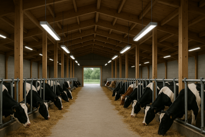 Livestock housing lighting