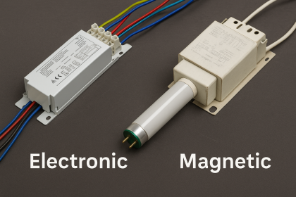 ¿Chokes electrónicos o magnéticos para tubos fluorescentes?